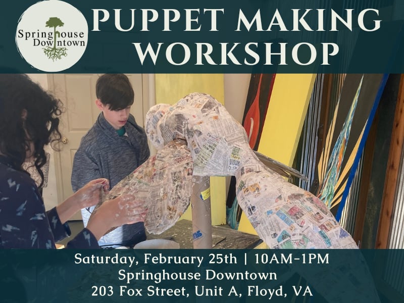 Puppet Making Workshop β Springhouse