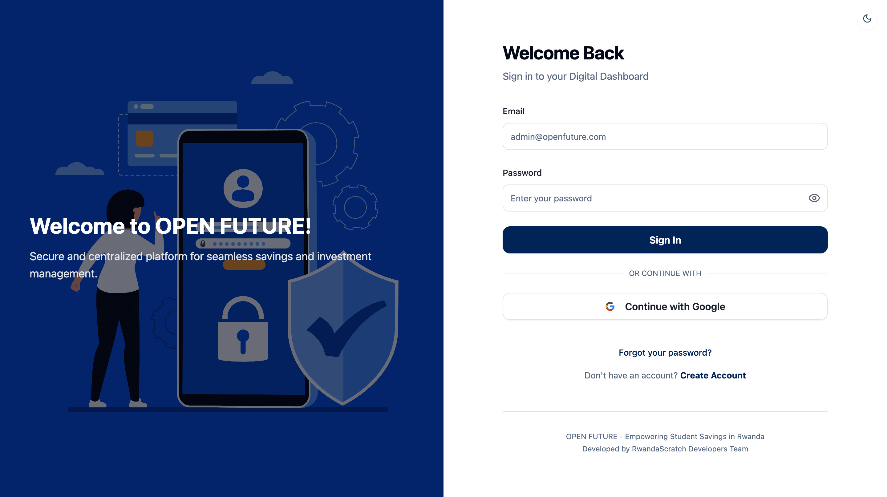Open Future — Student Micro-Savings & Fintech Platform screenshot 3