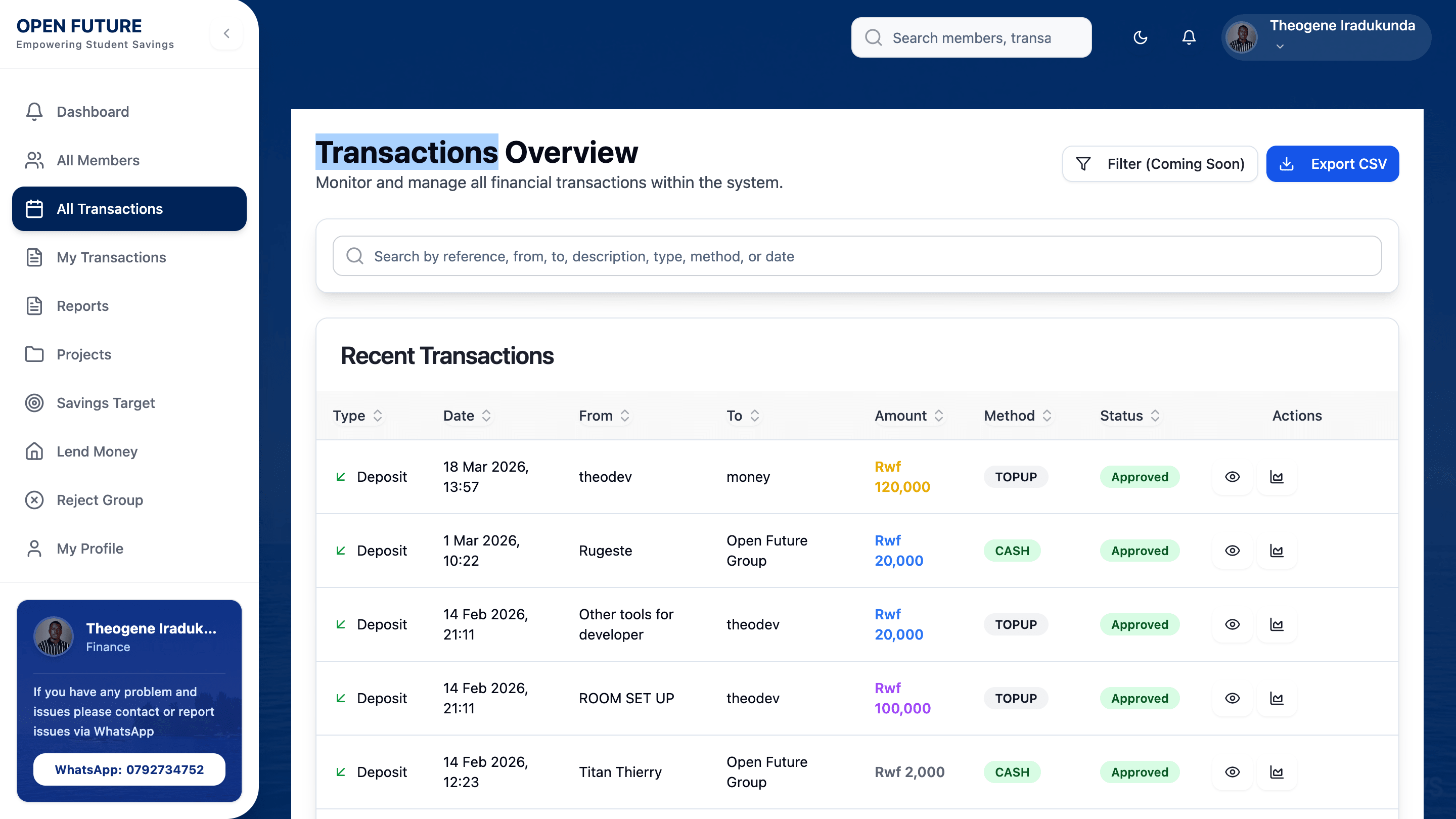 Open Future — Student Micro-Savings & Fintech Platform screenshot 2
