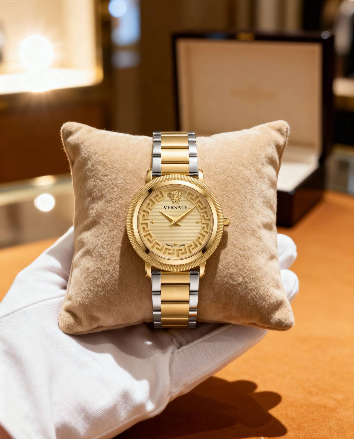 Versace Greca Glory Gold Watch