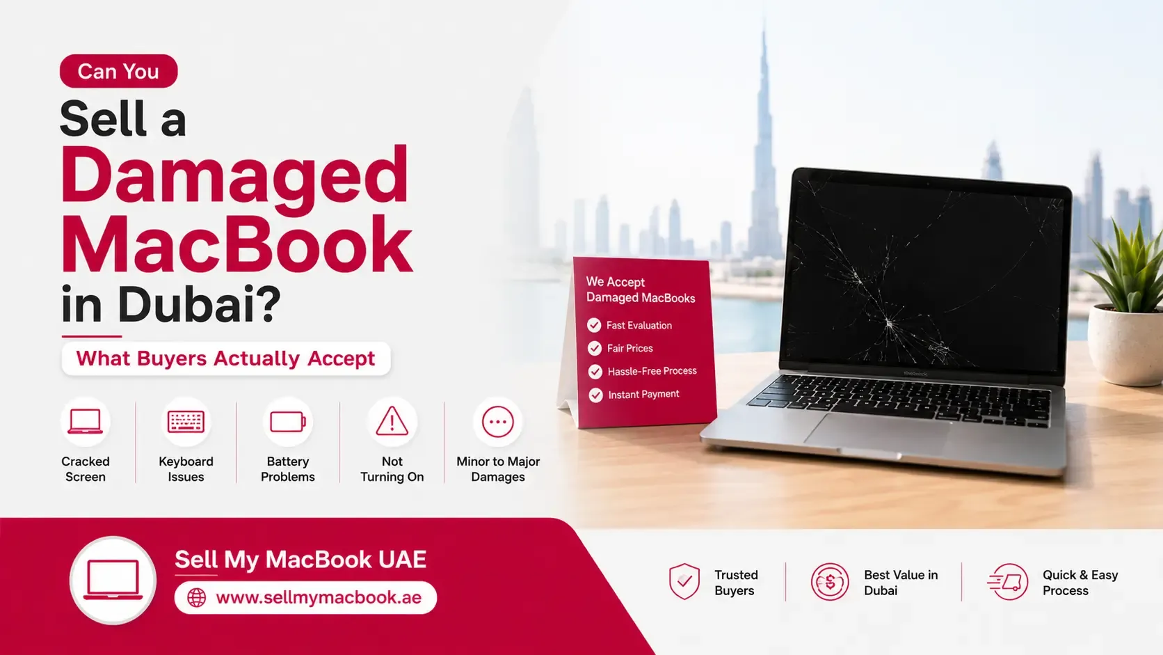 Can You Sell a Damaged MacBook in Dubai? What Buyers Actually Accept