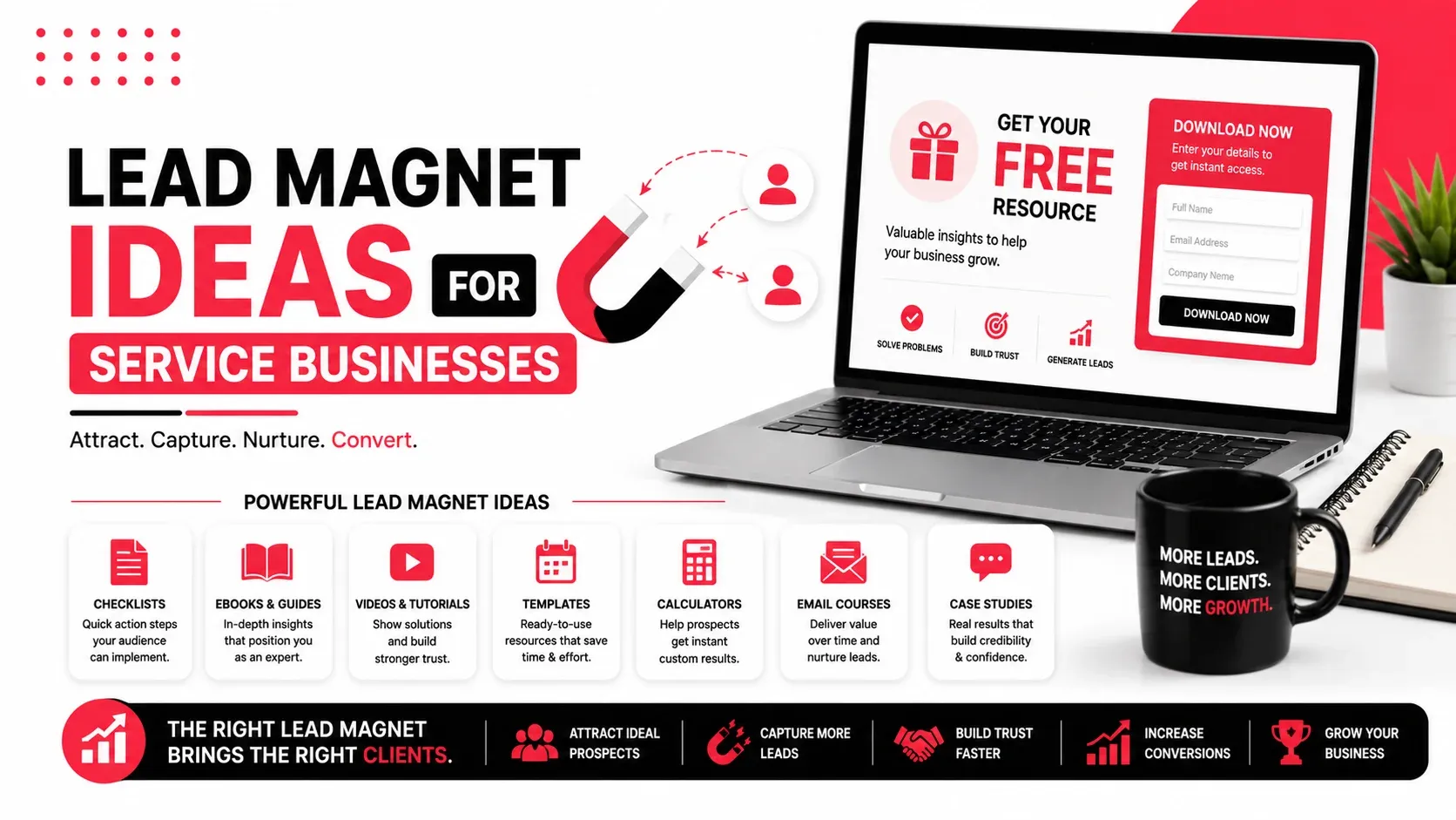 18 Lead Magnet Ideas for Service Businesses to Generate More Qualified Leads