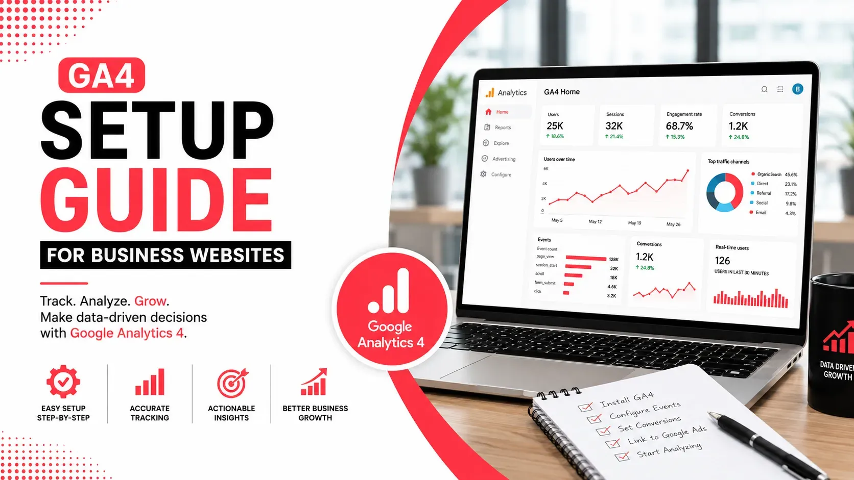 GA4 Setup Guide for Business Websites: Step-by-Step Google Analytics 4 Setup
