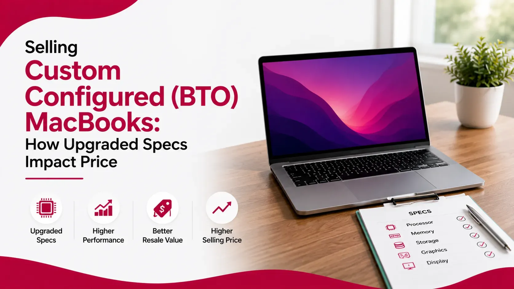 Selling Custom Configured (BTO) MacBooks: How Upgraded Specs Impact Price