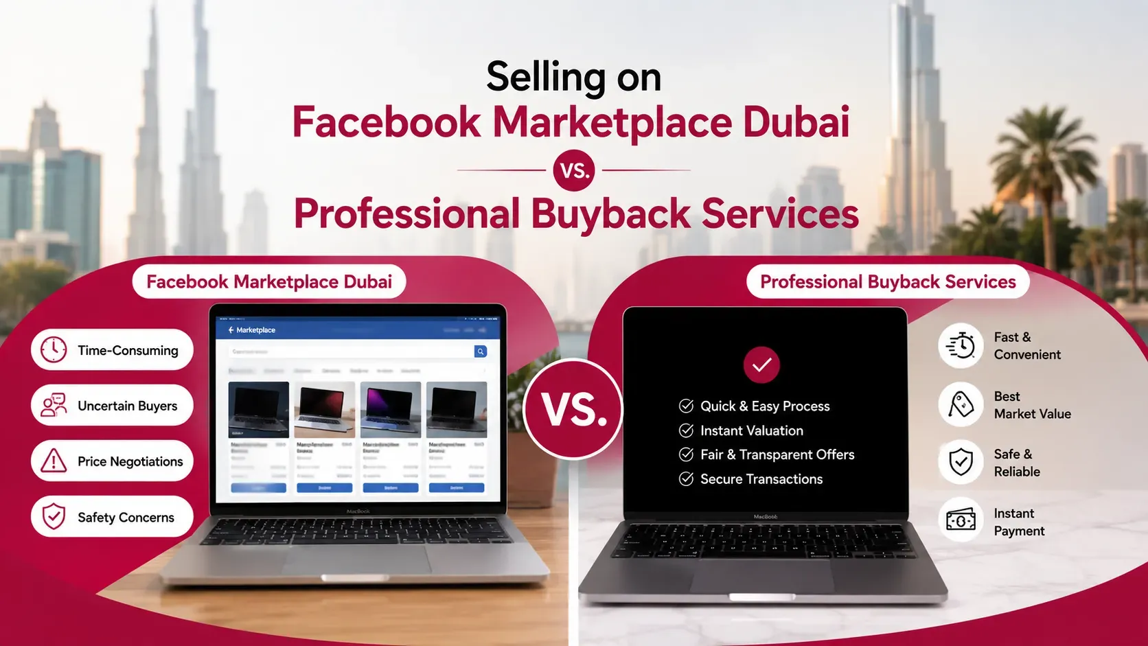 Selling on Facebook Marketplace Dubai vs. Professional Buyback Services