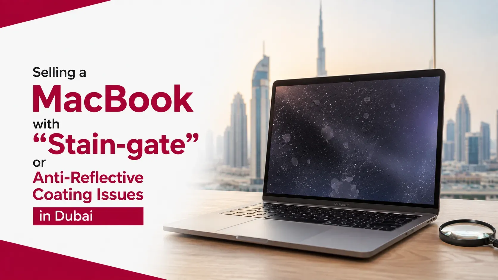Selling a MacBook with Staingate or Anti-Reflective Coating Issues in Dubai