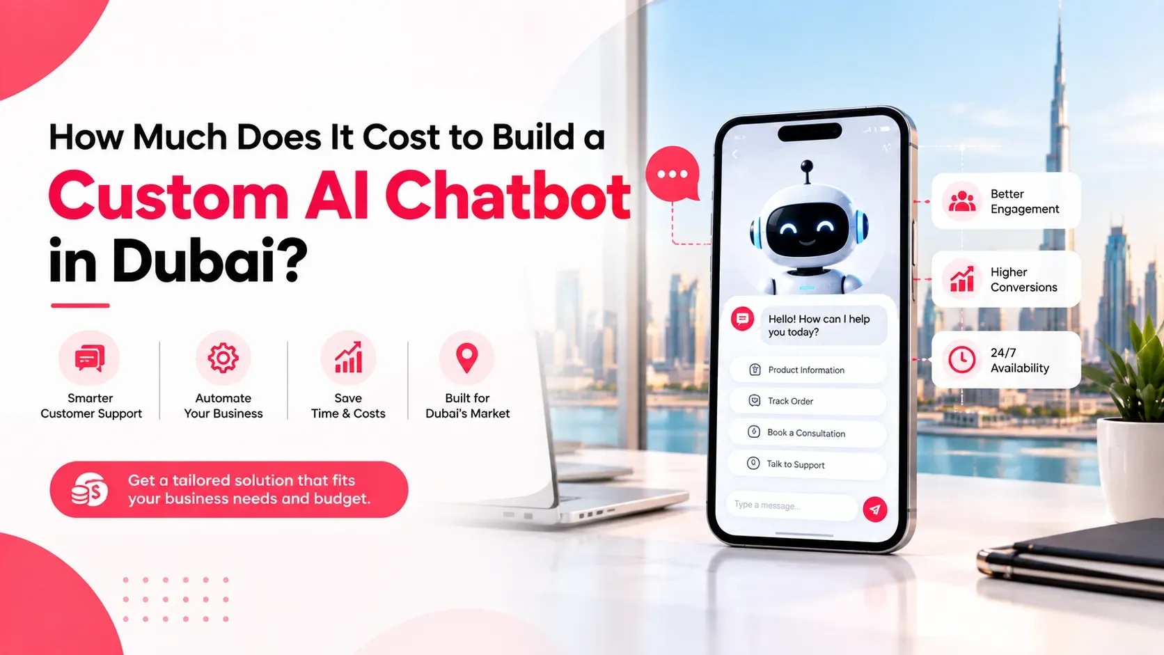 How Much Does It Cost to Build a Custom AI Chatbot in Dubai? (2026-27 Pricing Guide)