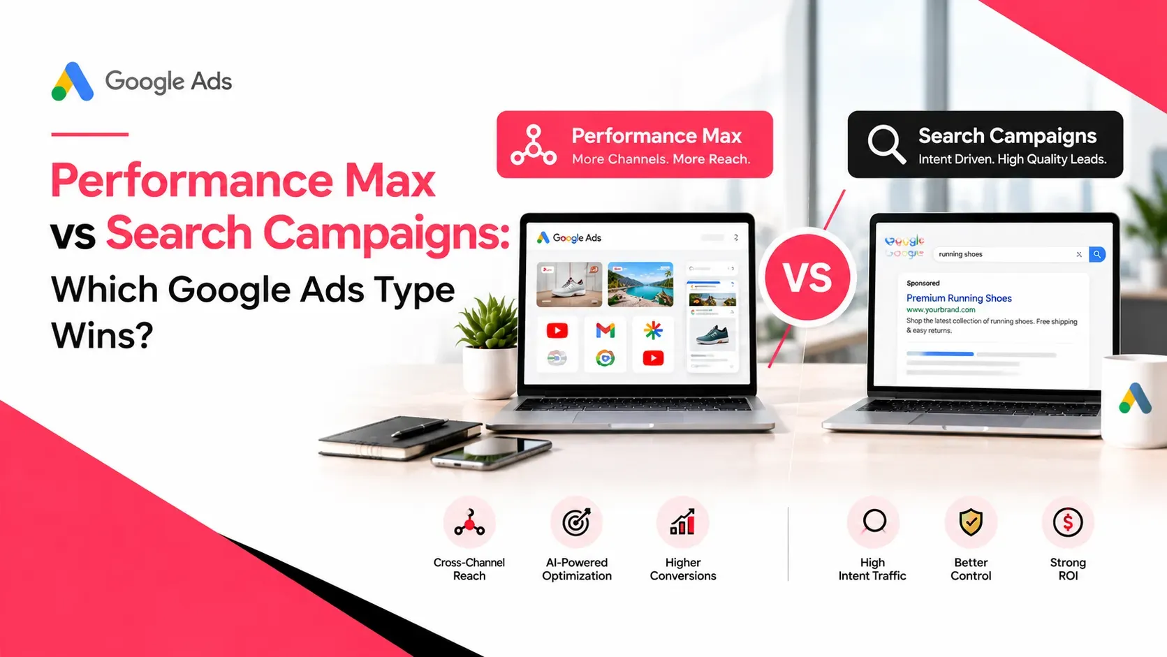 Performance Max vs Search Campaigns: Which Google Ads Type Wins?