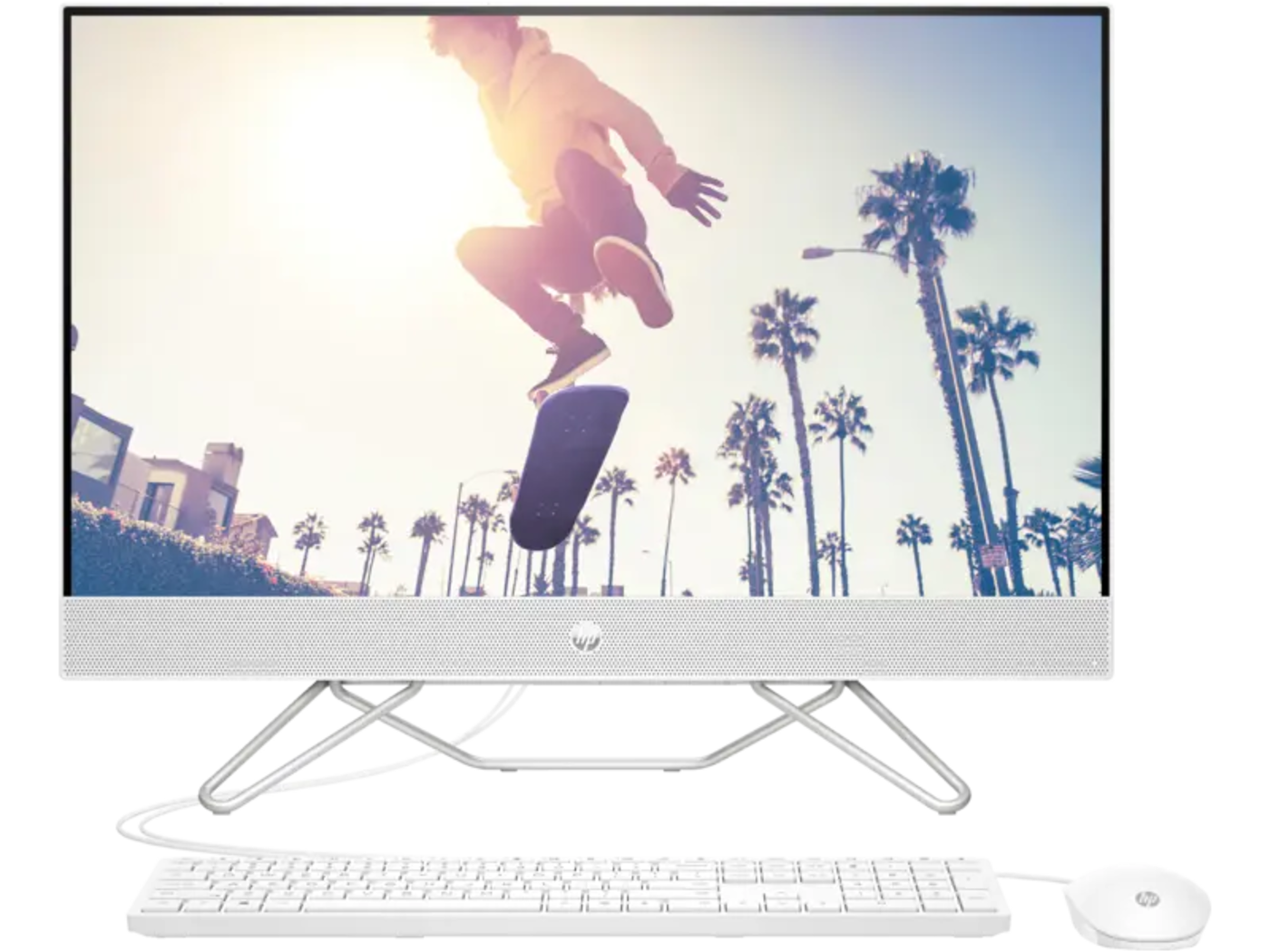 HP AIO 27-cb1004nh Intel® Core™ Ci7-1255U 16GB 1TB SSD 27" FHD Touch DOS Starry White image 2
