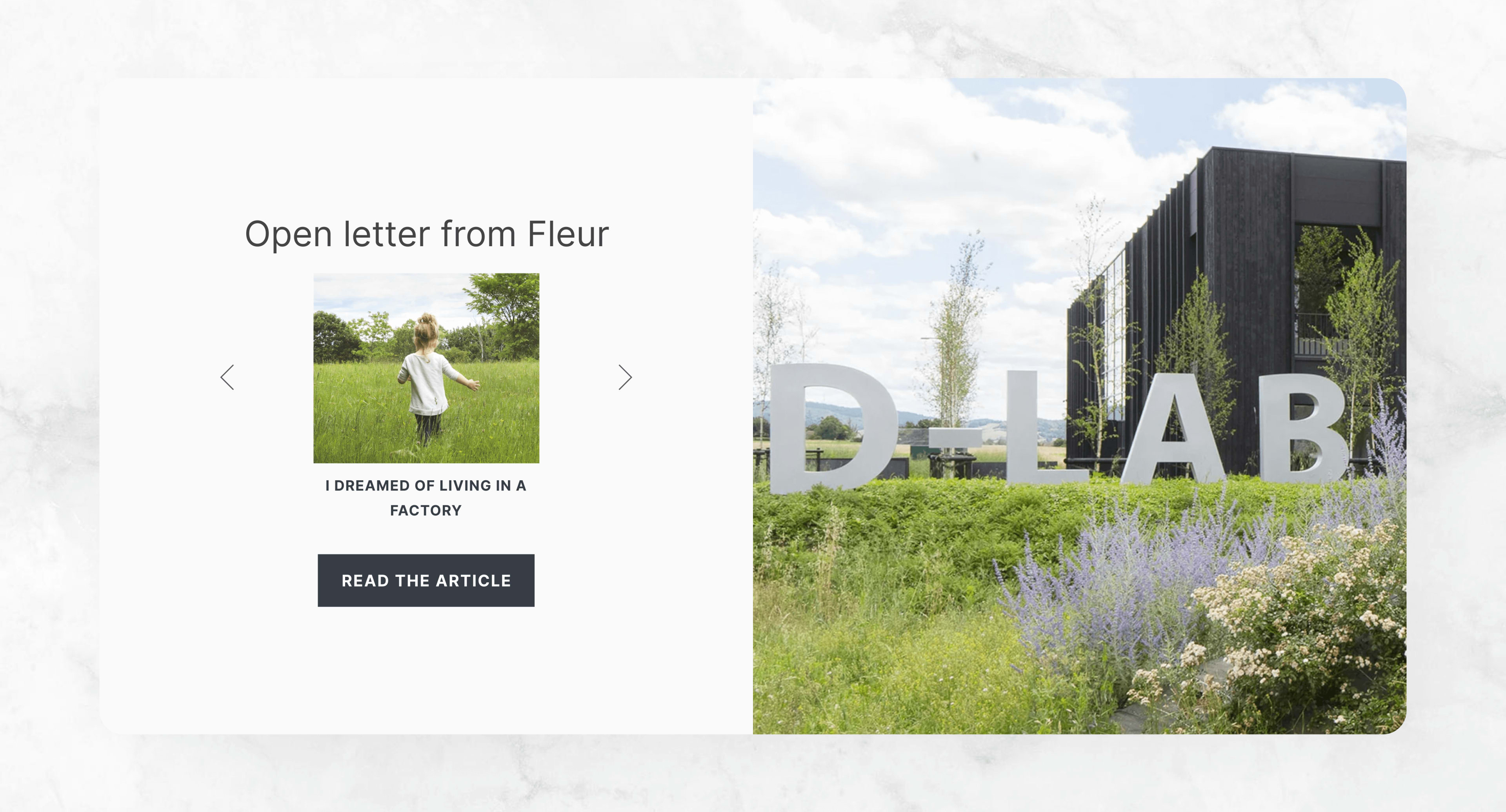 d-lab living in a factory article preview