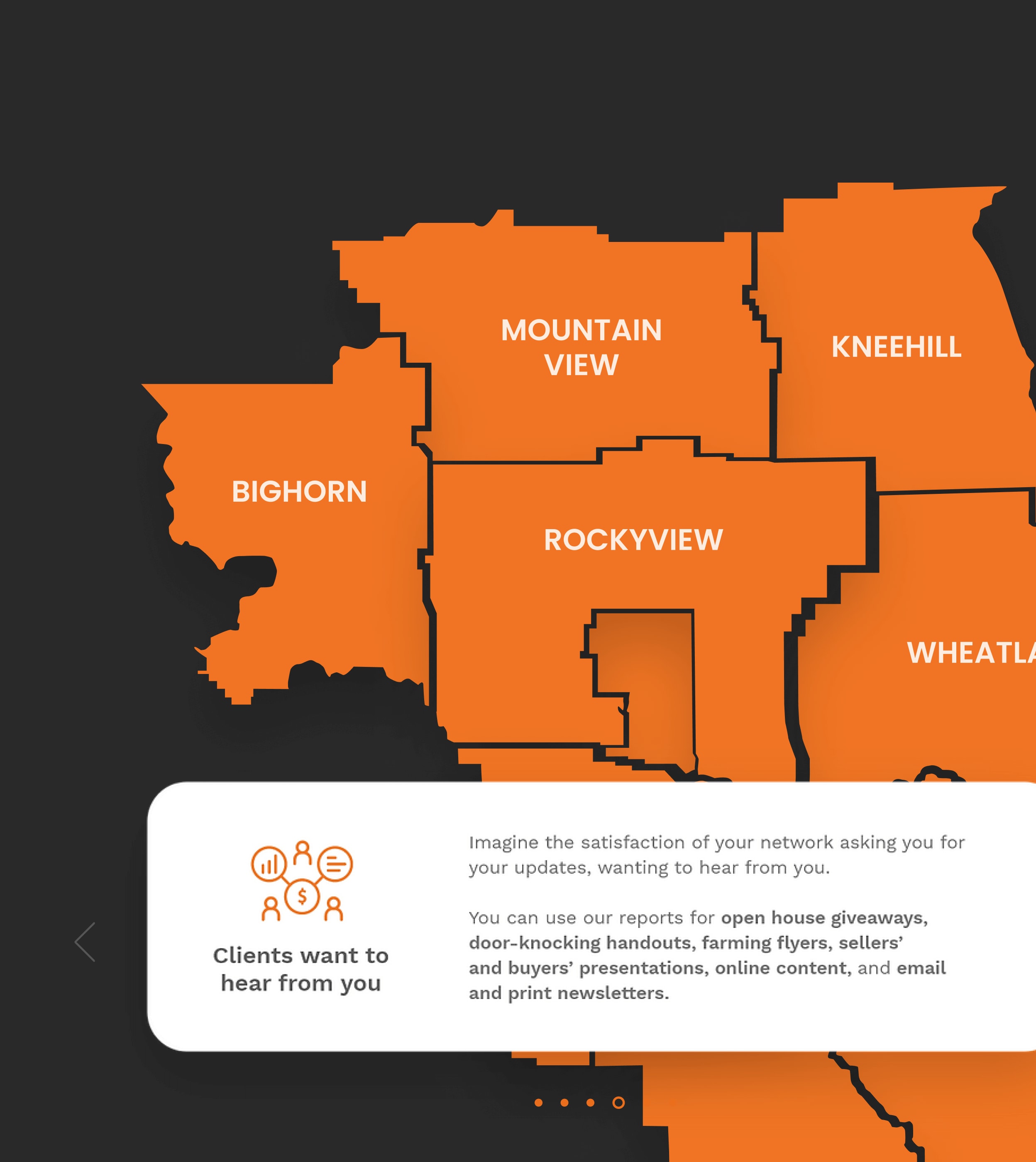 real info box map overview
