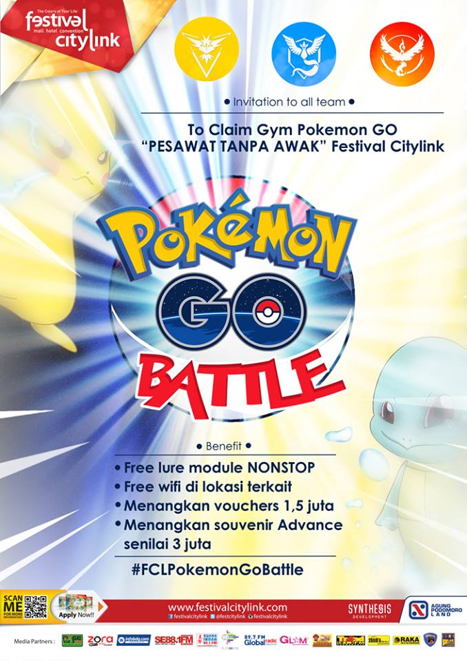 Pokemon Go Battle di Festival Citylink