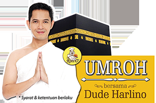 Promo Umroh Bersama Dude Herlino dari Roti-O