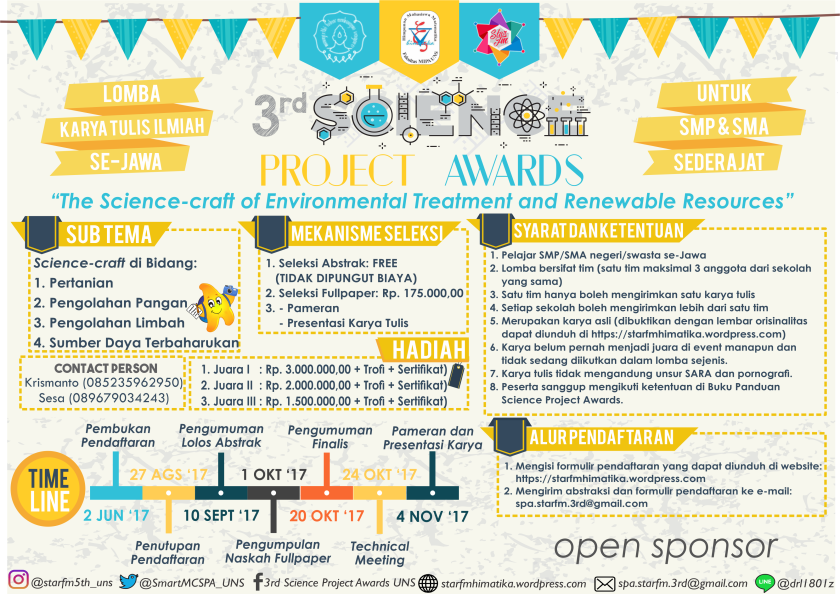 3rd Science Project Awards