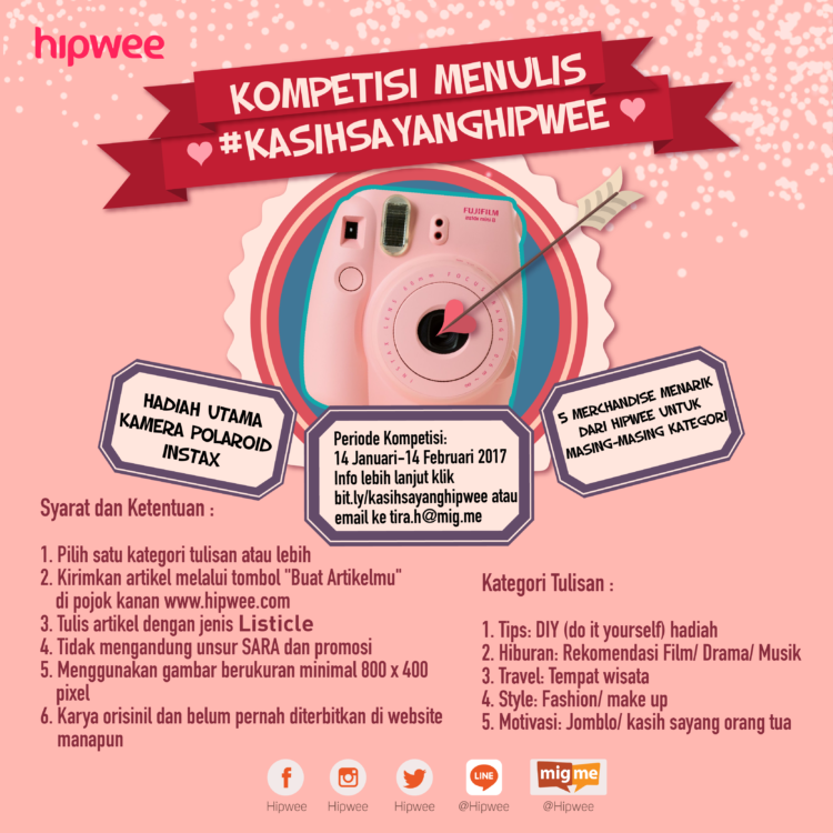 Kompetisi Menulis Kasi Sayang dari Hipwee