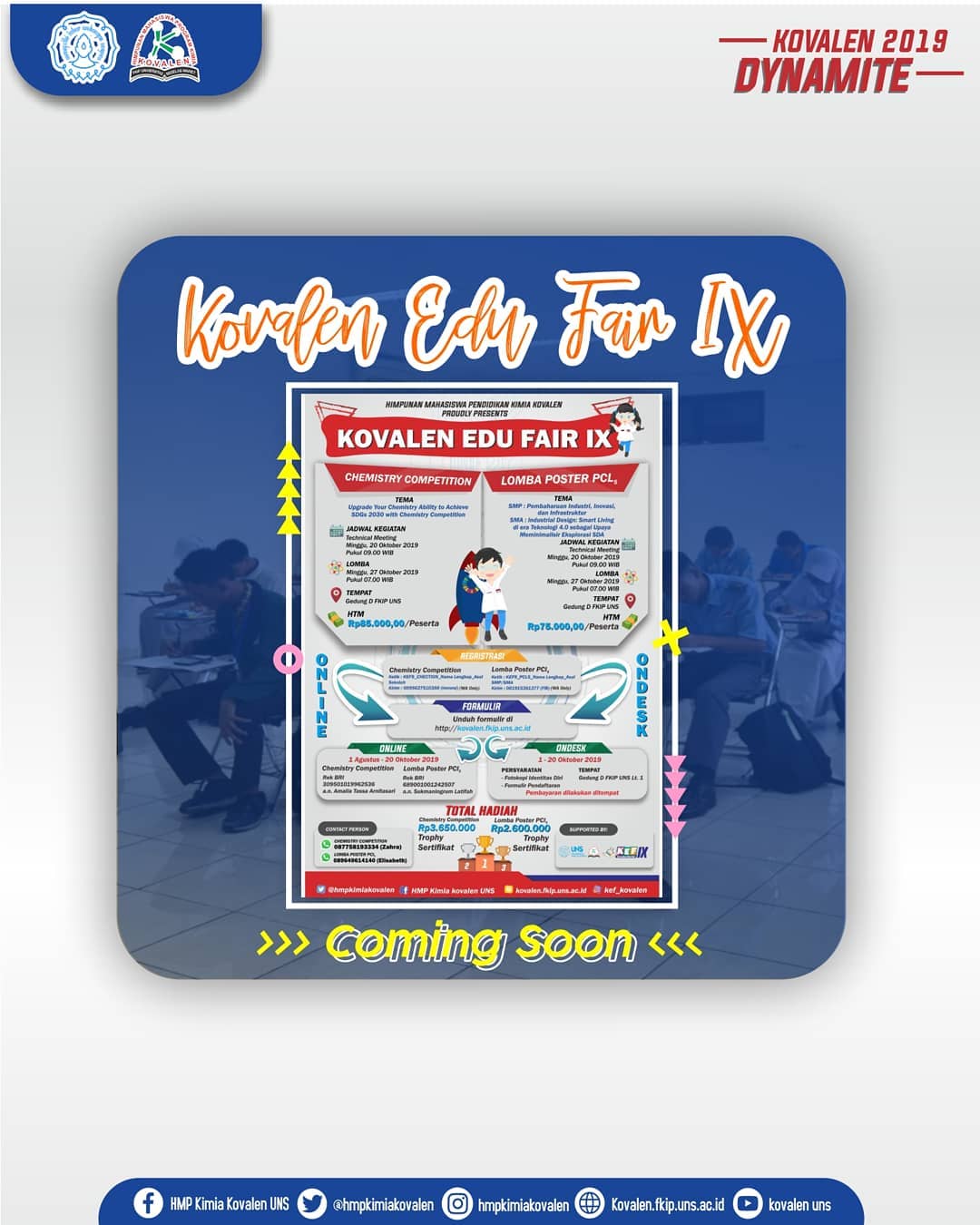 Lomba Kimia dan Poster di Kovalen Edu Fair 9