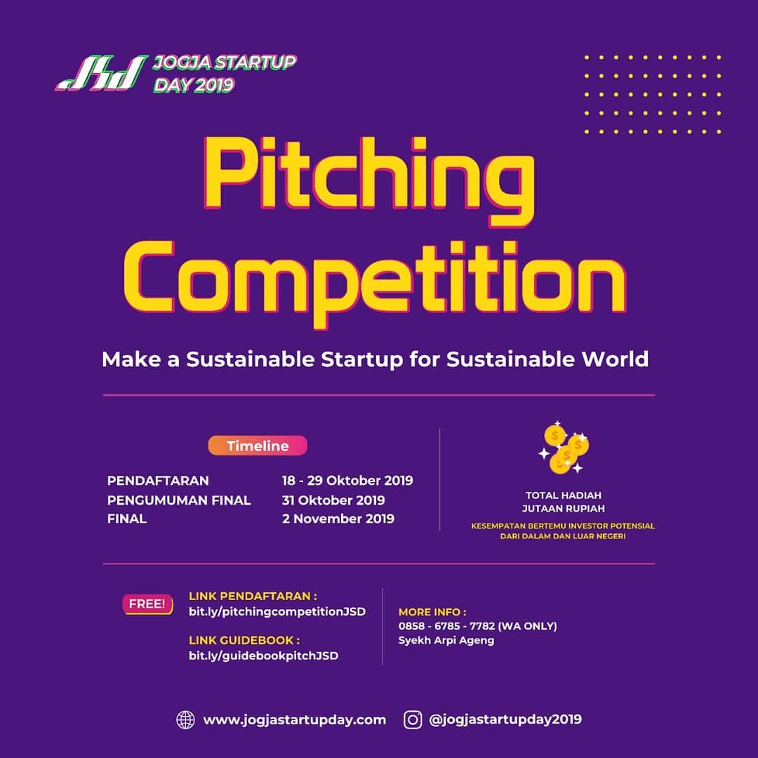 Pitching Competition Jogja Startup Day 2019