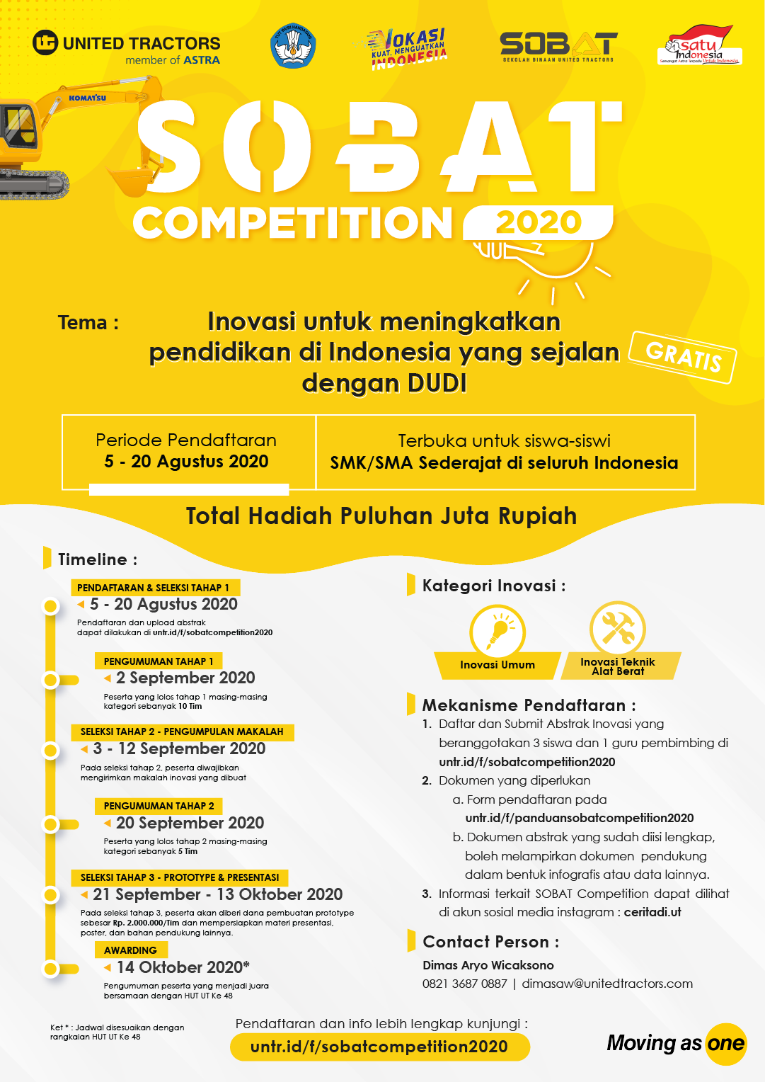 SOBAT Competition 2020 | Total hadiah puluhan juta rupiah