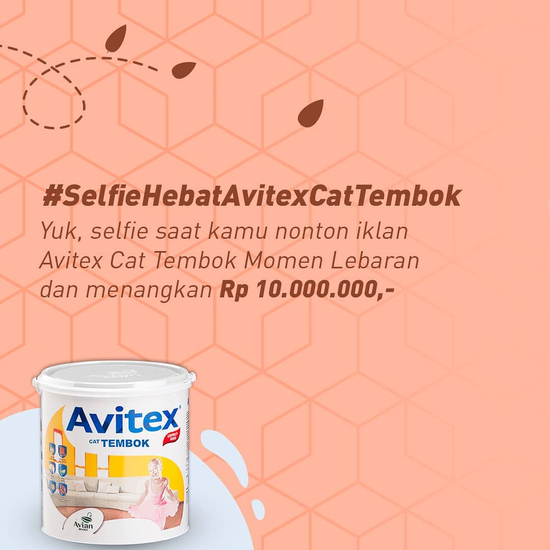 Selfie Hebat Aviatex Cat Tembok