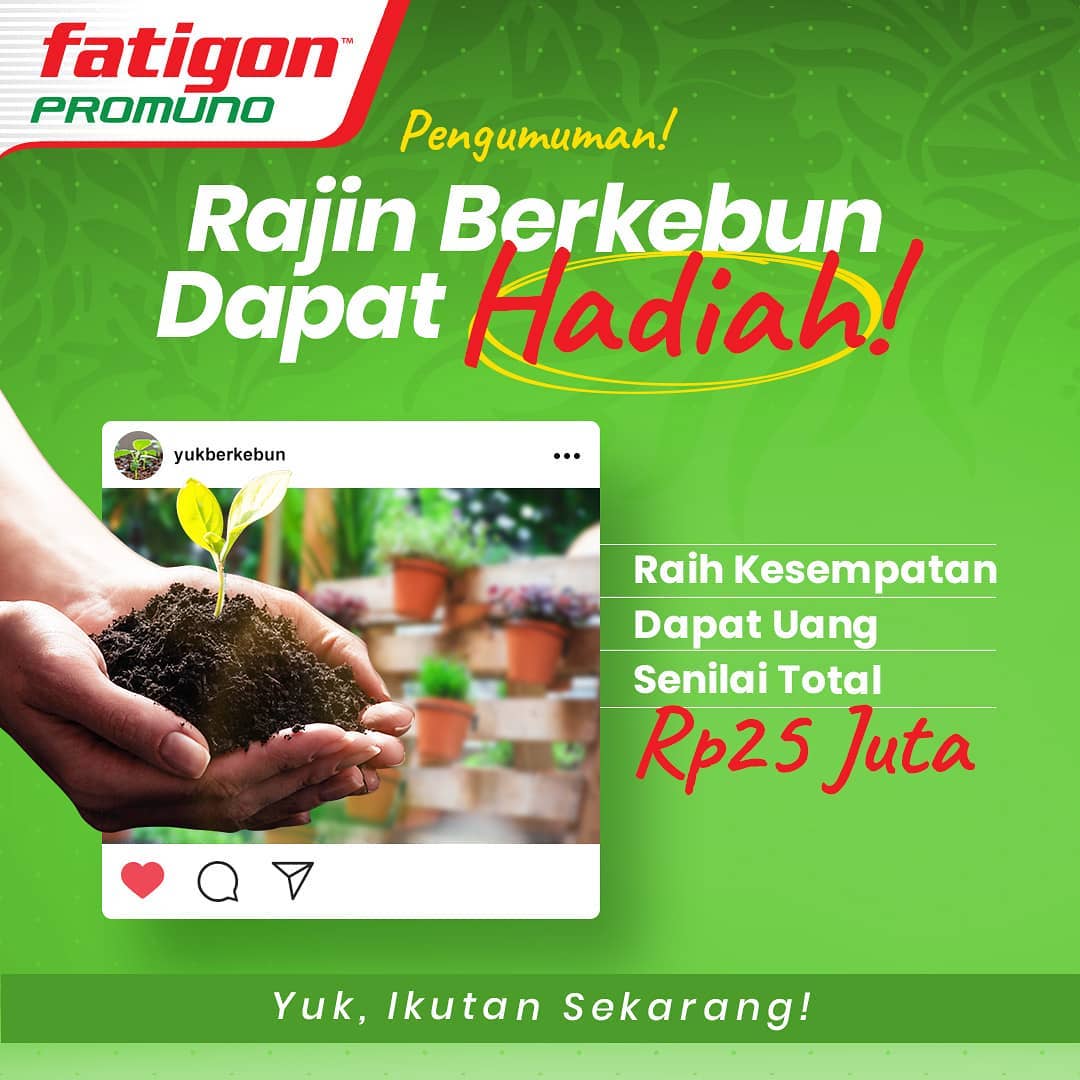 Rajib Berkebun Dapat Hadiah dari Fatigon Promuno