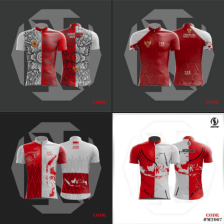 Bagi Bagi Jersey Sepeda Merah Putih dari Nots Id