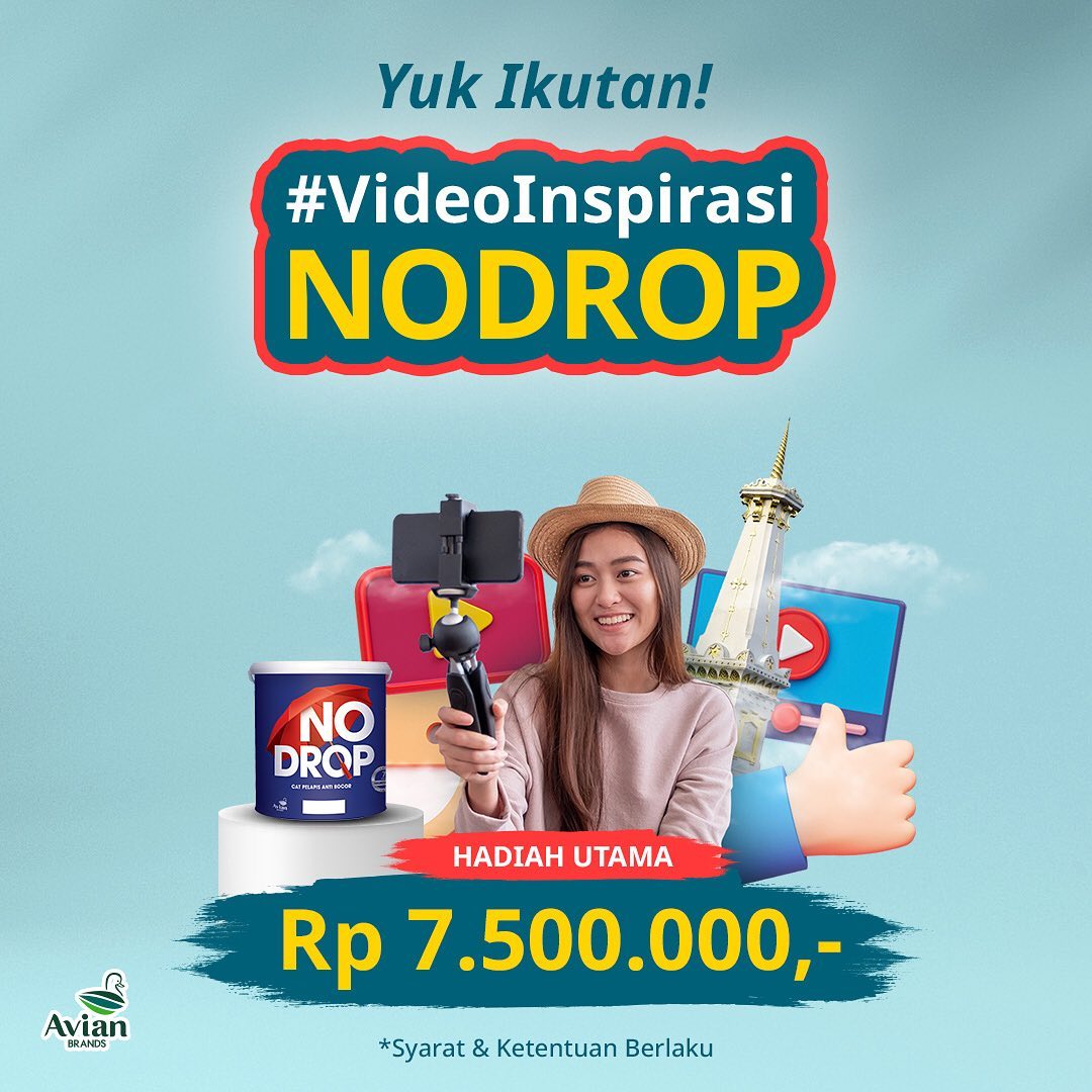 Kompetisi Video Inspirasi No Drop dari Avian Brands