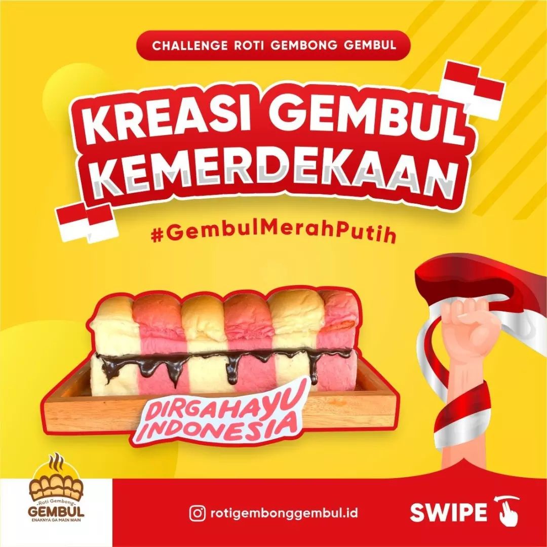 Kreasi Roti Kreasi Gembul Kemerdekaan