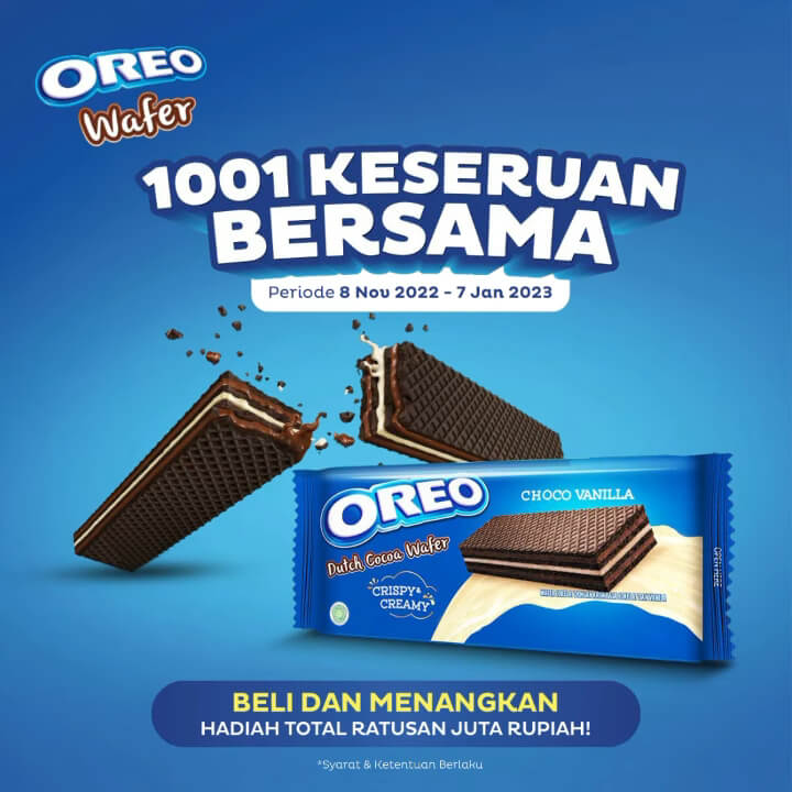 1001 Keseruan Bersama OREO Wafer Hadiah Total Ratusan Juta Rupiah