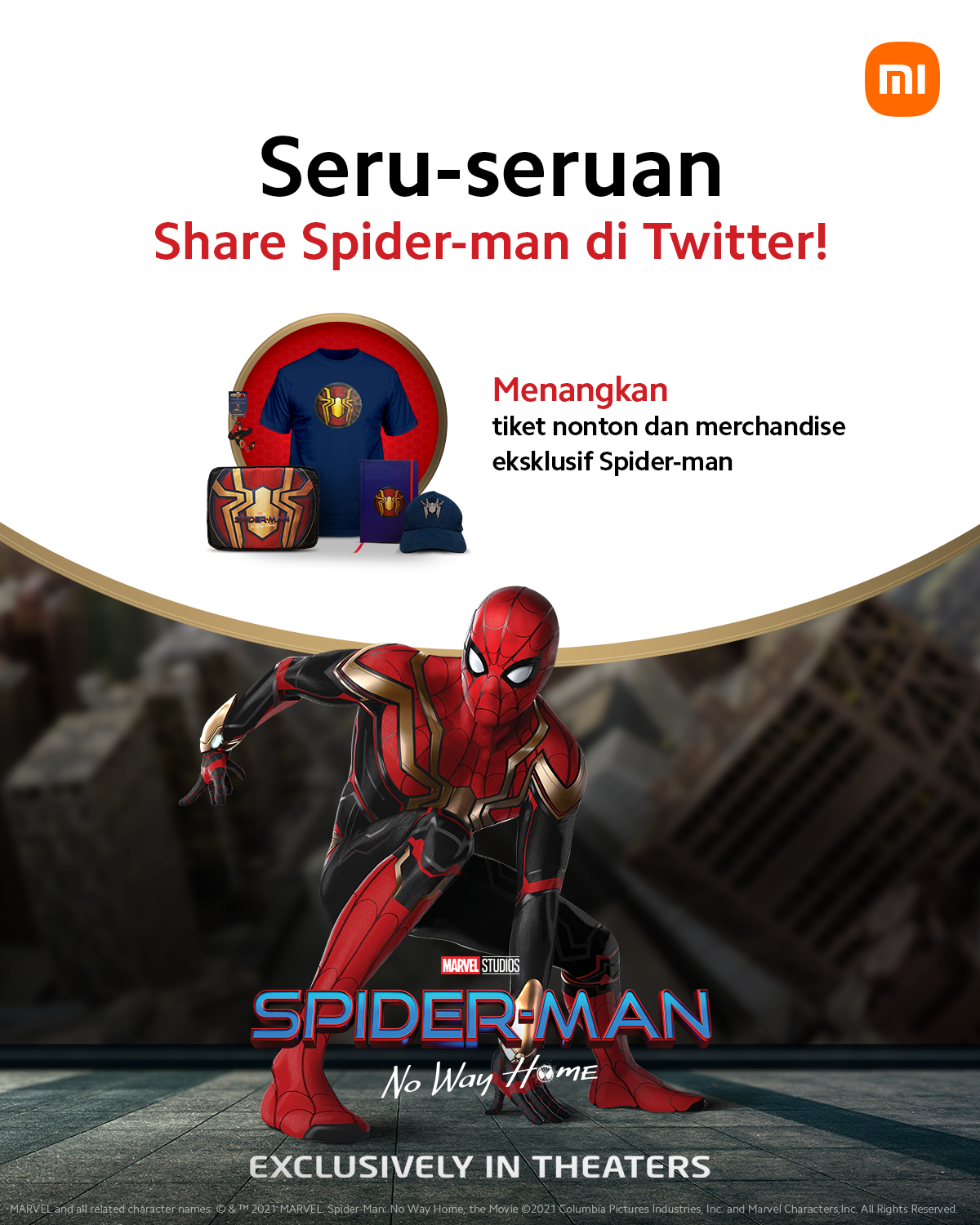 Giveaway Spider-man No Way Home dari Xiaomi Indonesia