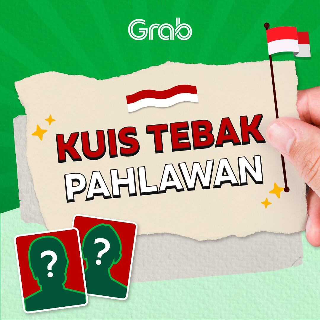 Kuis Tebak Pahlawan dari Grab Ada Hadiah OVO 300 Ribu Rupiah