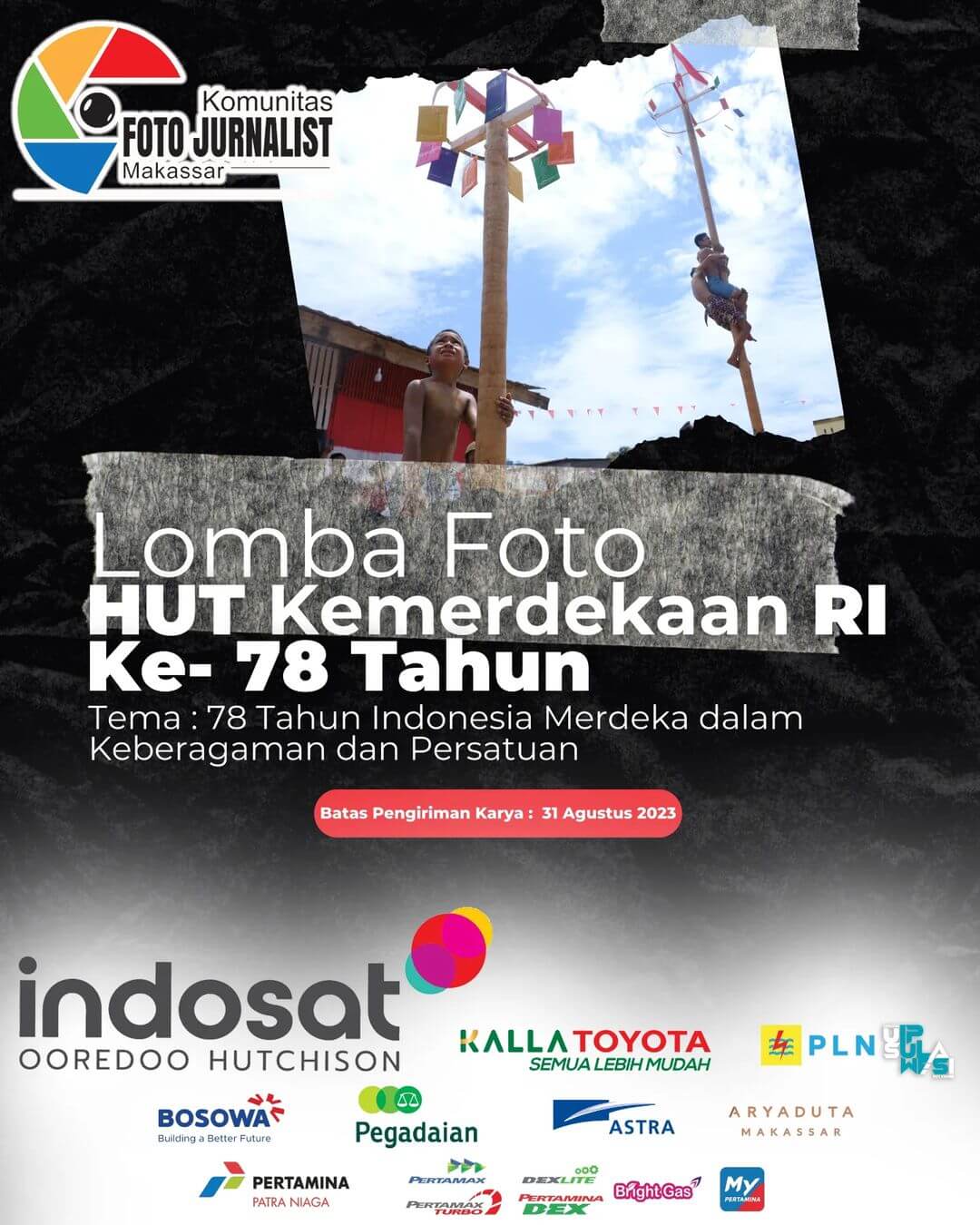 Lomba Foto HUT Kemerdekaan RI ke-78 Tahun dari Komunitas Foto Jurnalist Makasar