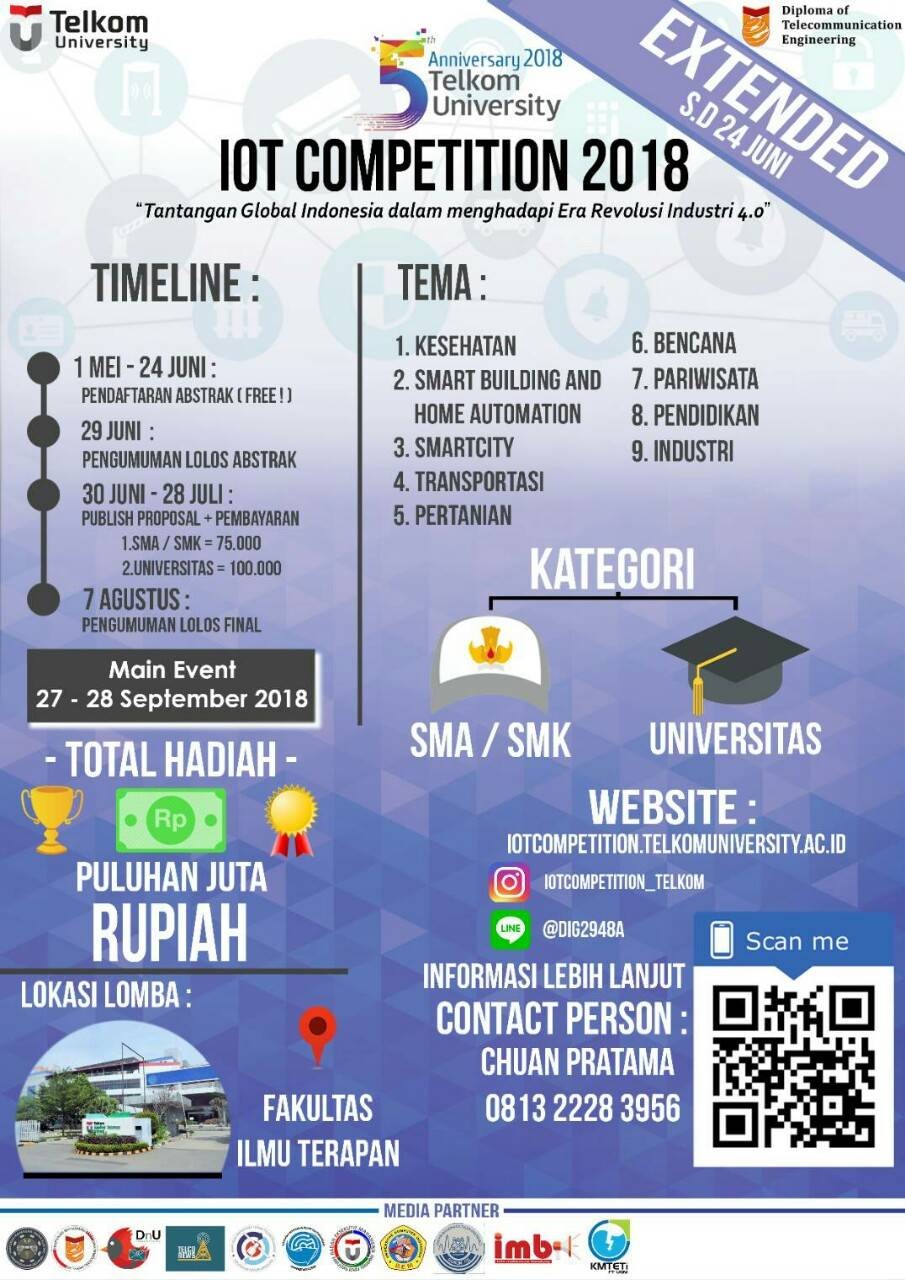 IOT Competition 2018 Anniversary 2018 Telkom University