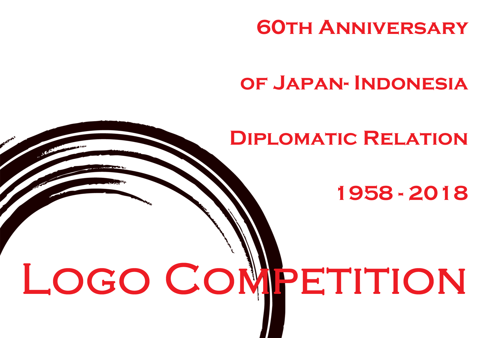 Lomba Desain Logo Peringatan 60 Tahun Hubungan Diplomatik Jepang - Indonesia