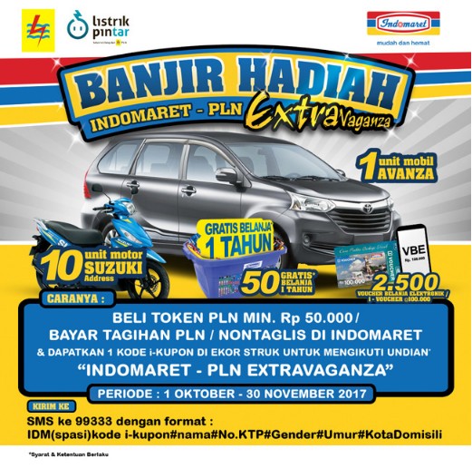 Banjir Hadiah Indomaret - PLN Extravaganza