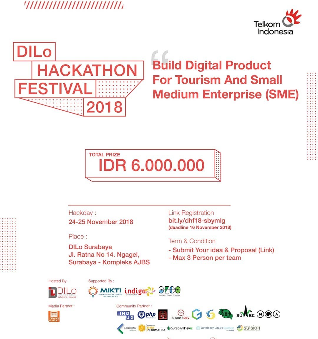 Dilo Hackathon Festival 2018 Malang dan Surabaya