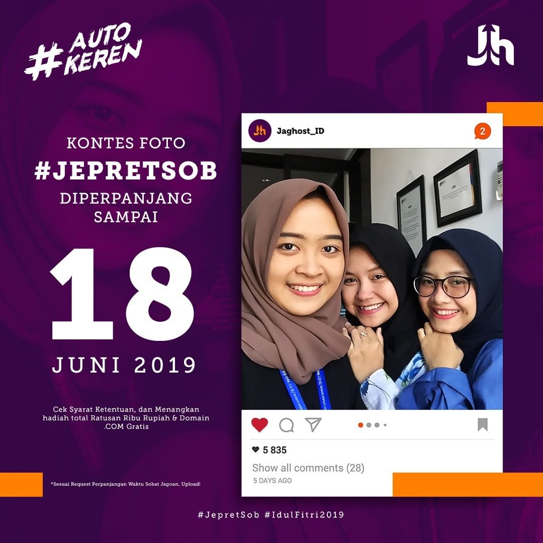 Kontes Foto Momen Lebaran 2019 dari JagHostId