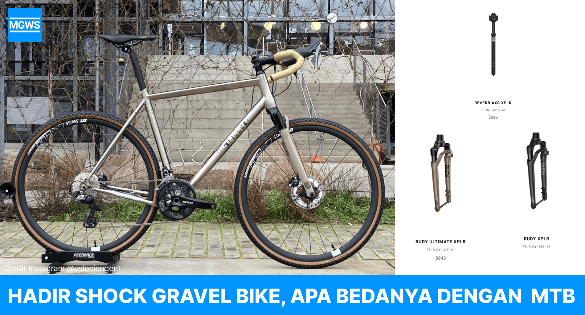 Kini Gravel Bike Juga Ada Fork dan Seatpost dengan Shock Breaker Apa Bedanya Dengan MTB