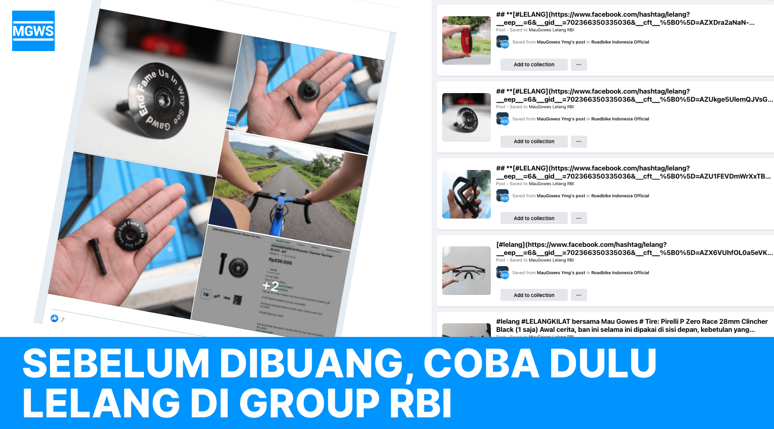 Sebelum Dibuang Coba Dulu Lelang di Group Road Bike Indonesia