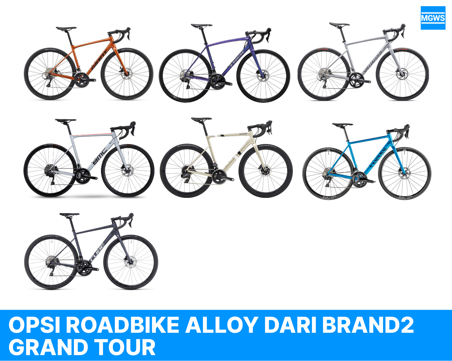 Opsi Frame Roadbike Alloy dari Brand Sepeda Grand Tour di 2023 Trek Specialized Giant dll