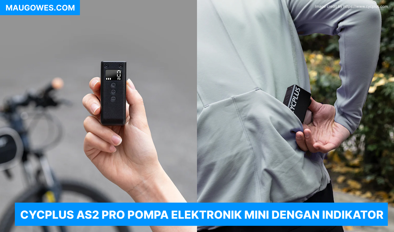 Cycplus AS2 Pro Pompa Elektronik Mini dengan Indikator