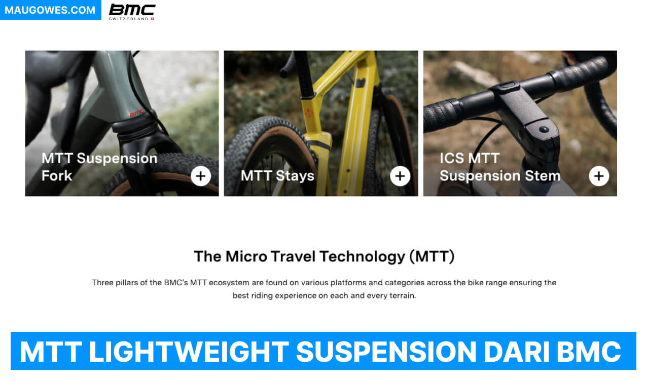 MTT Lightweight Suspension dari BMC untuk Gravel Bike