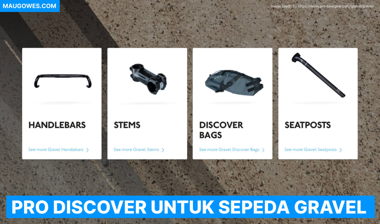PRO Discover Spare Part Yang Tercipta Untuk Sepeda Gravel