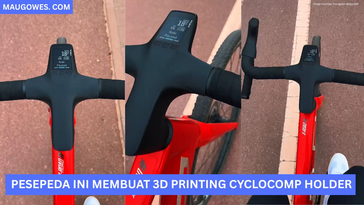 Pesepeda Ini Membuat 3D Printing Cyclocomp Holder yang Super Sleek