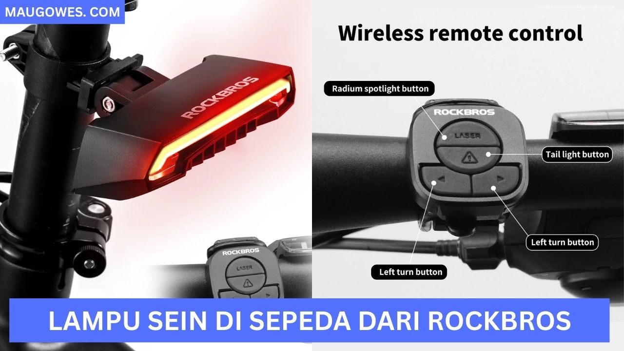 Kini Lampu Sein bisa Terpasang di Sepeda dengan Produk dari ROCKBROS Bike Tail Light Smart with Turn Signals 
