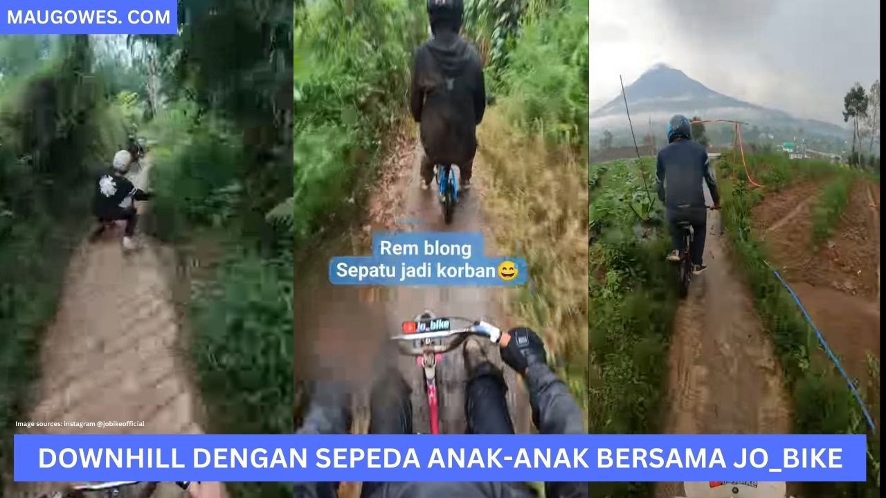Downhill Seru Dengan Sepeda Anak Anak bersama Jo Bike