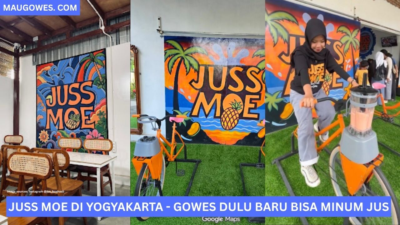 Juss Moe di Jogja Konsep Unik Sepedaan Dulu Buat Minum Jus