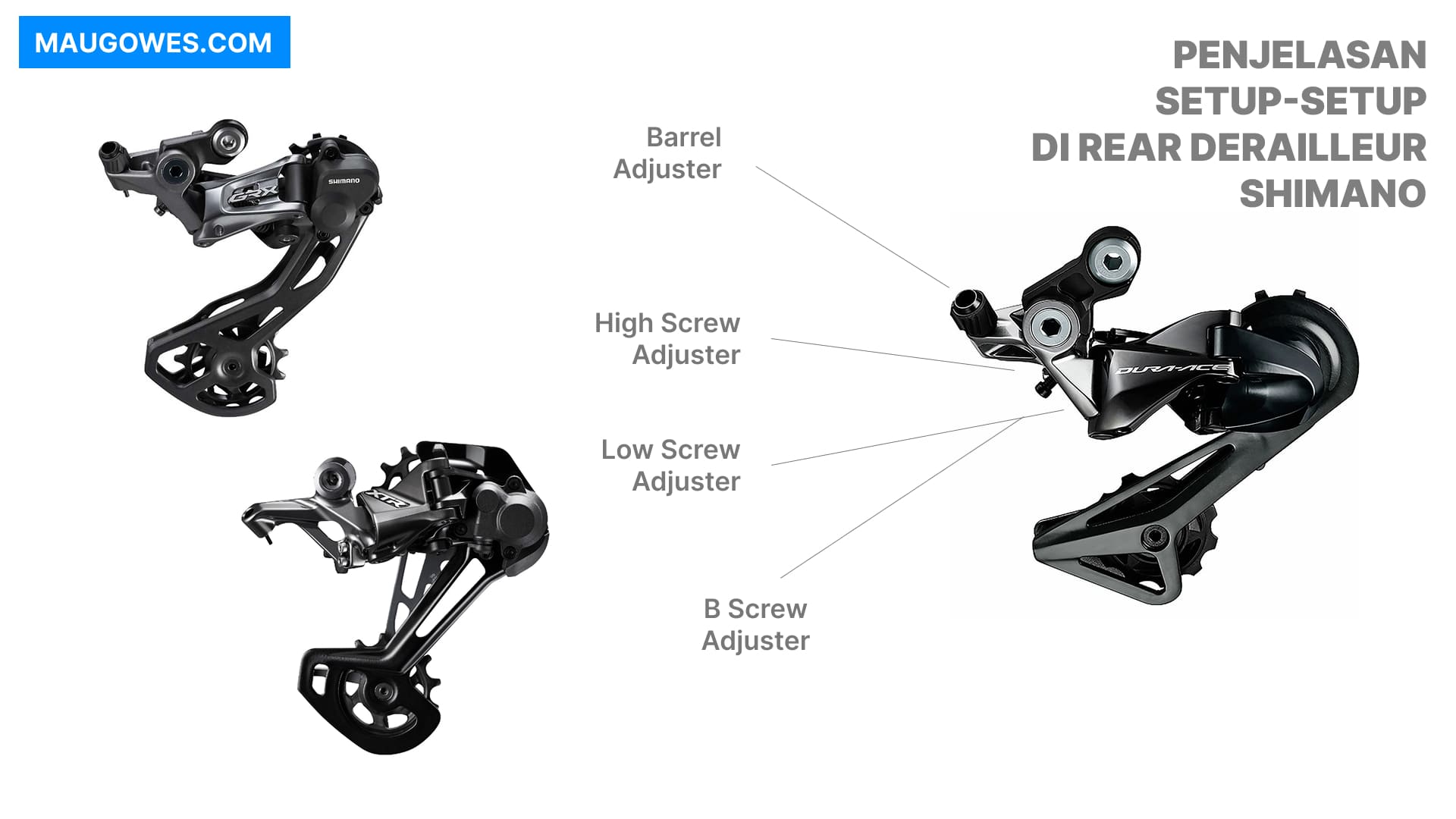 Cara Mudah Setup Rear Derailleur Shimano