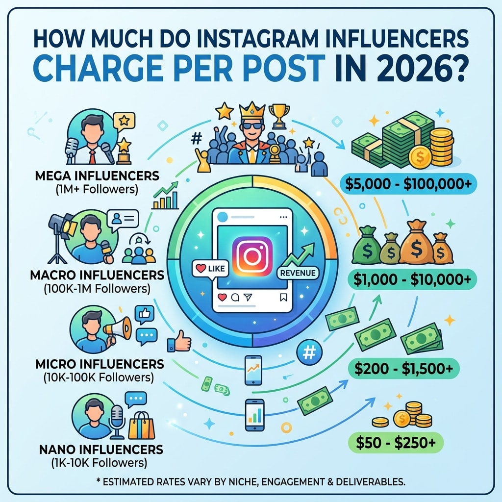 Instagram Influencer Rates in 2026: How Much Do Creators Charge Per Post?