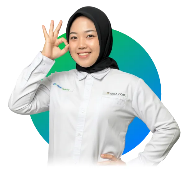 Nusa Agency professional showing OK sign
