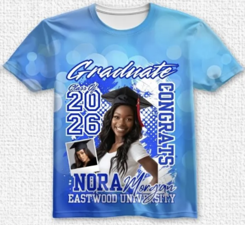 All-Over Print Grad Shirt